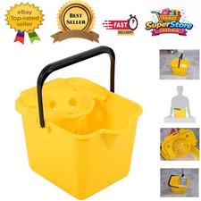 Sunshine Yellow 12L Mop Pail & Detachable Wringer - Durable Cleaning Solution