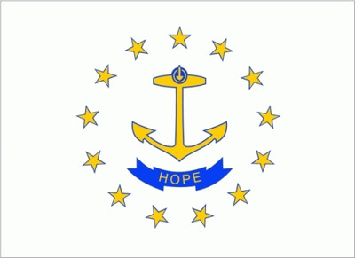 USA Rhode Island Flagge  90x150 cm Fahne mit Ösen 100% Polyester
