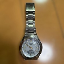 Casio WAVE CEPTOR Tough Solar LCW-110T Uhr Gebraucht Silber Zustand