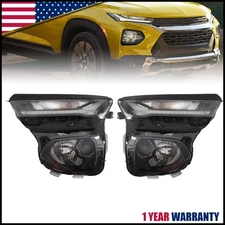 Pair Halogen Headlight w/ LED DRL For 2021-2023 Chevy Trailblazer Left+Right