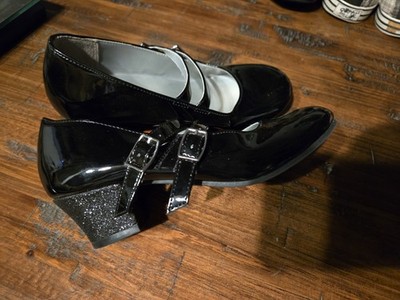 American Eagle Girls Size 2 Black Mary Jane Pump Heels