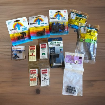 Irrigation Parts HUGE LOT, Rain Bird, Raindrip,  Toro, (See Desc. For List)
