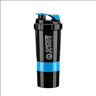 3 Layers Shaker Protein Bottle Powder Shake Cup Large Capacity Water Bottle Mixi