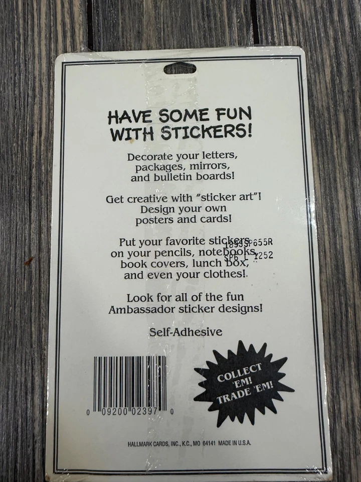 Винтаж 1984 Hallmark Ambassador Супер Наклейки Ногти и Тело Наклейки 2 Листа - Изображение 4 из 4