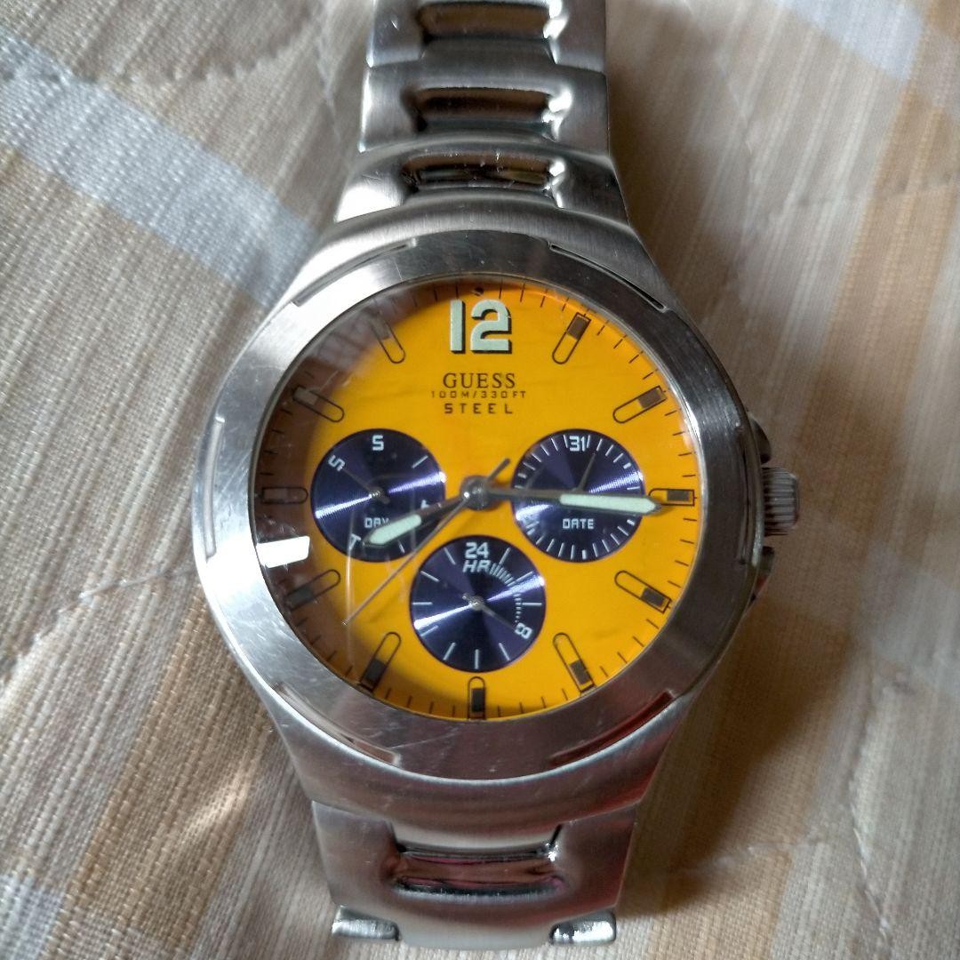 GUESS Chronograph Watch Yellow