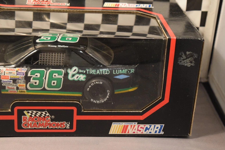 *RARO* 1991 Racing Champions Kenny Wallace #36 Cox Lumber escala 1:24 Pontiac Foto 4 de 4
