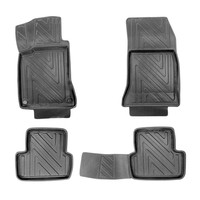 3D FußMatten FüR Mercedes CLA C117/X117 2013-2018 Carbon-Optik Gummimatte Auto