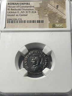 NGC F Roman BI Nummus Licinius II AD 317 324 Ancient Coin House Of Constantine