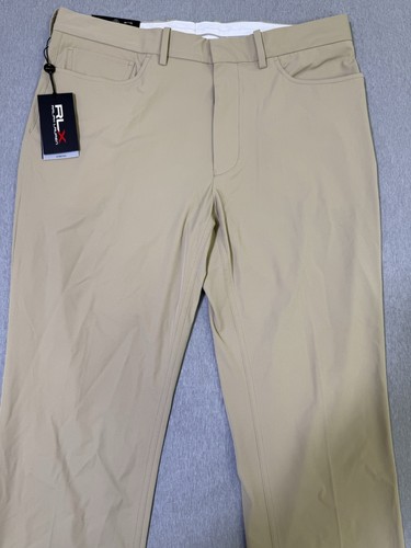 RLX Ralph Lauren Golf Pants The Biltmore Performance Pant Men's 34x30 Khaki NEW - Picture 2 of 17