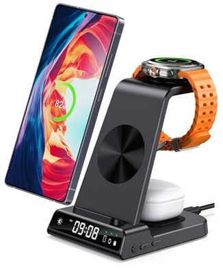 Wireless Charger for Samsung, 3 in 1 Wireless Charging Station for Samsung 