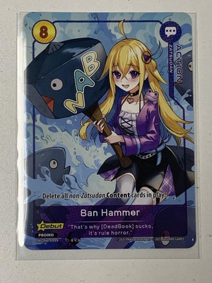 Oshi Push TCG Ban Hammer PROMO Card OPKGFHC-E10-PR - Phase Connect - New