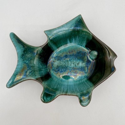 Blue Mountain Canada Pottery Fish Trinket Dish Ashtray Vintage