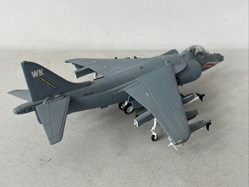 FRANKLIN MINT ARMOUR 1:48 HARRIER MK7 RAF SHARK MOUTH DIECAST MODEL AIRCRAFT - Picture 7 of 10
