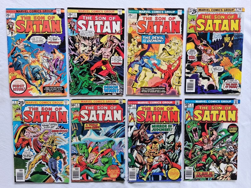 Son of Satan #1-8 Complete Series 1975 Marvel Comics 1st Solo Series 1st Anubis