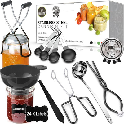Canning Kit, Canning Supplies Starter Kit,  Grade Stainless Steel Canning Set fo