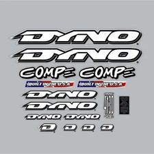 1996 DYNO - COMPE decal set for green frame