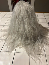 Old witch Gray/silver/white wig Halloween costume
