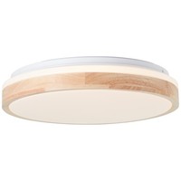 Brilliant Brodsky Led Deckenleuchte 38Cm Holz Hell/Weiß, Metall/Holz, 1X Led Int