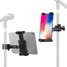 LEKATO Universal Tablet Holder for Music Stand Mic Pole Mount 360  Rotatable