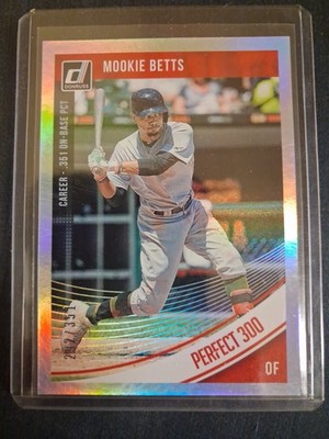 2018 Panini Donruss Variations Career Stat Line  Mookie Betts 292/351 #191