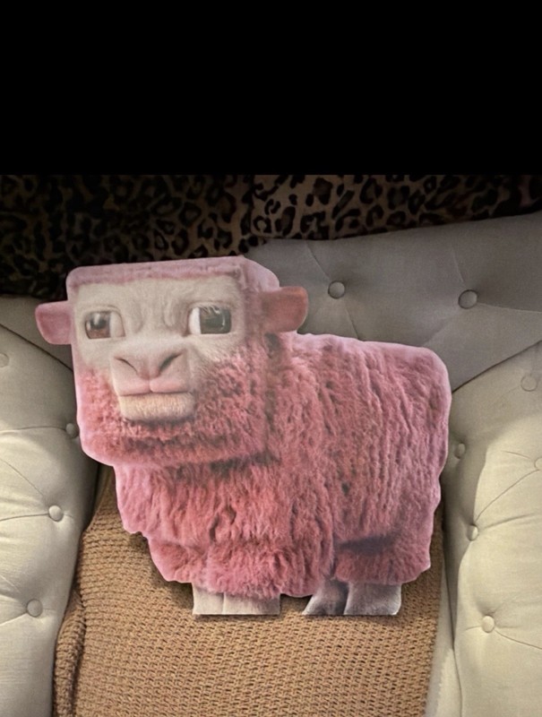 *RARE* (1 of 1)Pink Sheep Target Exclusive Cardboard display for Minecraft Movie