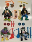 Vintage TMNT Rock N' Rollin' Turtles Lot 4 Teenage Mutant Ninja Turtles Complete