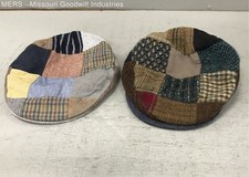 Lot Of 2 Hanna Hats Multicolor Newsboy Caps Men Size S & M Pure New Wool