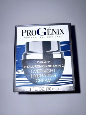 ProGenix Pro Skin Care Hyaluronic + Vitamin C- Overnight Hydrating Cream- 1 oz
