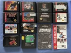 LOT OF 12 VINTAGE SEGA GENESIS VIDEO GAMES & 2 INSTRUCTIONS MANUELS