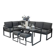Jardí Aluminium Corner Sofa Set - Anthracite Grey