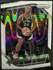 2025 Panini Prizm WNBA #57 Jewell Loyd White Seismic Prizm - Las Vegas Aces