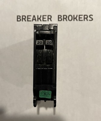 GE TR2020 Tandem twin 20 Amp 120VAC Type TR Circuit Breaker - SHIPS TODAY FAST!!