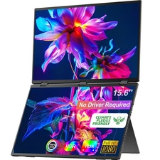 UPERFECT Delta 15.6" 1080P HDR Dual Portable Monitor For Laptop Screen Extender