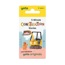 Yoto Card Collection of Construction Stories Audio Book Card