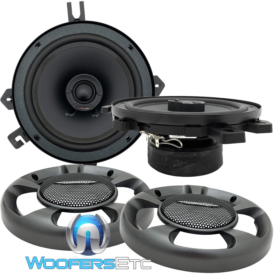 IMAGE DYNAMICS CTX6 6" 6.25" 6.5" 6 1/2" CAR COAXIAL 2WAY SPEAKERS SILK TWEETERS - Image 4 of 4