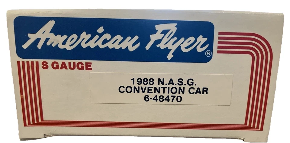 American Flyer 1988 NASG Convention Car, North American Boxcar, NIB AMF 48470 - Image 4 of 4