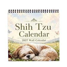 Dog Wall Calendar 12-Month 2027 Schedule Planning Tool Hangable Wall Calendar
