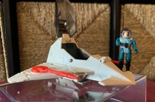 StarCom F-1400 Starwolf w/ Lt. Tom Waldron- Complete w/o stickers- 1986 Coleco