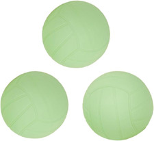Spike Replacement Balls Glow in the Dark 3.5Inch Green Soft Rubber Roundnet Game