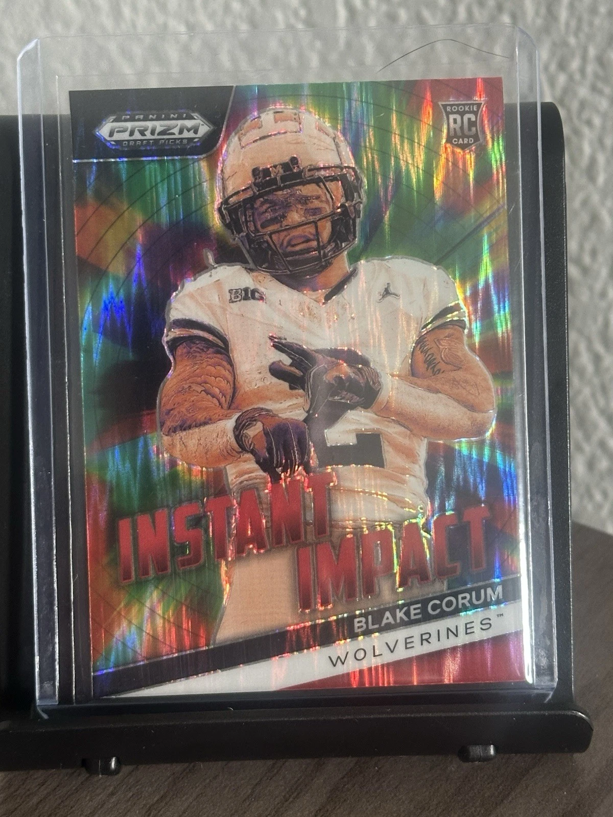 Blake Corum Panini Prizm Draft Picks Instant Impact #IIBC Base