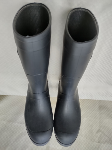 Time & Tru Women's Rubber Rain Boots, Size 7, Black - Picture 3 of 6