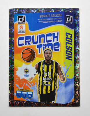 2024-25 Donruss EuroLeague Crunch Time Press Proof Silver #16 Bonzie Colson