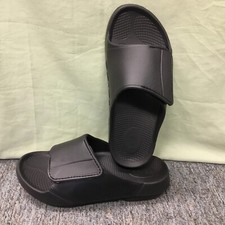 New OOFOS ooahh Unisex Matte Black Sport Flex Slides M4/W6