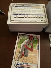 2021 Bowman Complete Paper Base Set Veterans and Rookies - 1 - 100 Cards