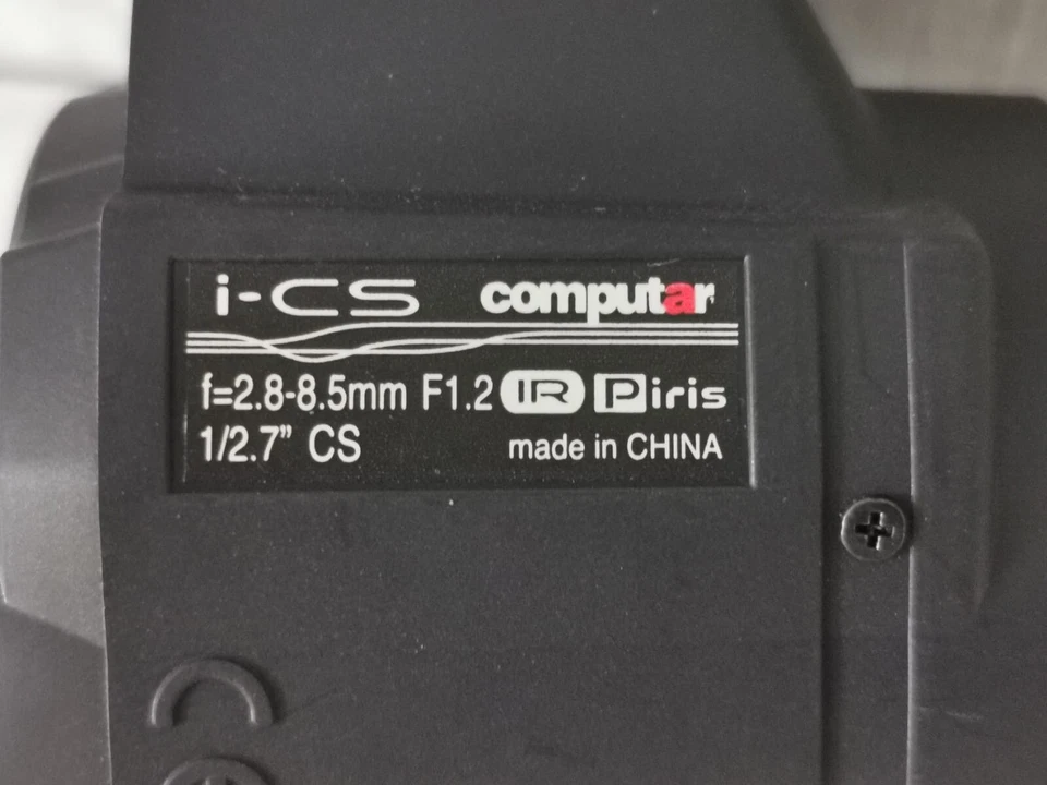 I-CS COMPUTAR LENS F-2.8-8.5MM F1.2 IR PIRIS 1/2.7"CS-NEW WITHOUT BOX - Image 3 of 4
