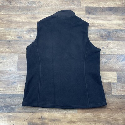 Patagonia Synchilla Men's X-Large Full Zip Fleece Vest Black LOGO