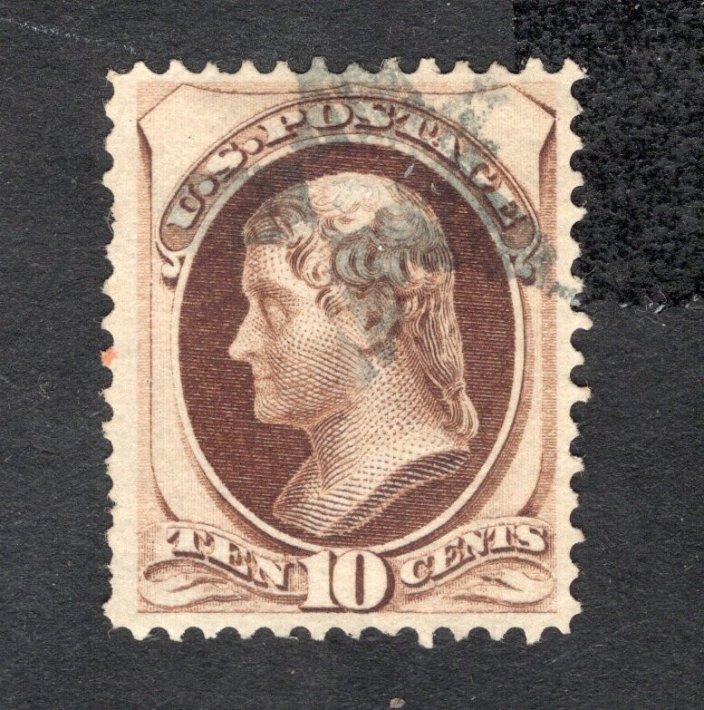 USA 1873 stamp SCOTT#161 perf 12 START10%ONLY used CV=27,50$ USA 1873 stamp SCOTT#161 perf 12 START10%ONLY used CV=27,50$