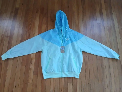 Women's Nike Sportswear Windrunner Jacket Blue GymTraining Casual New Size M