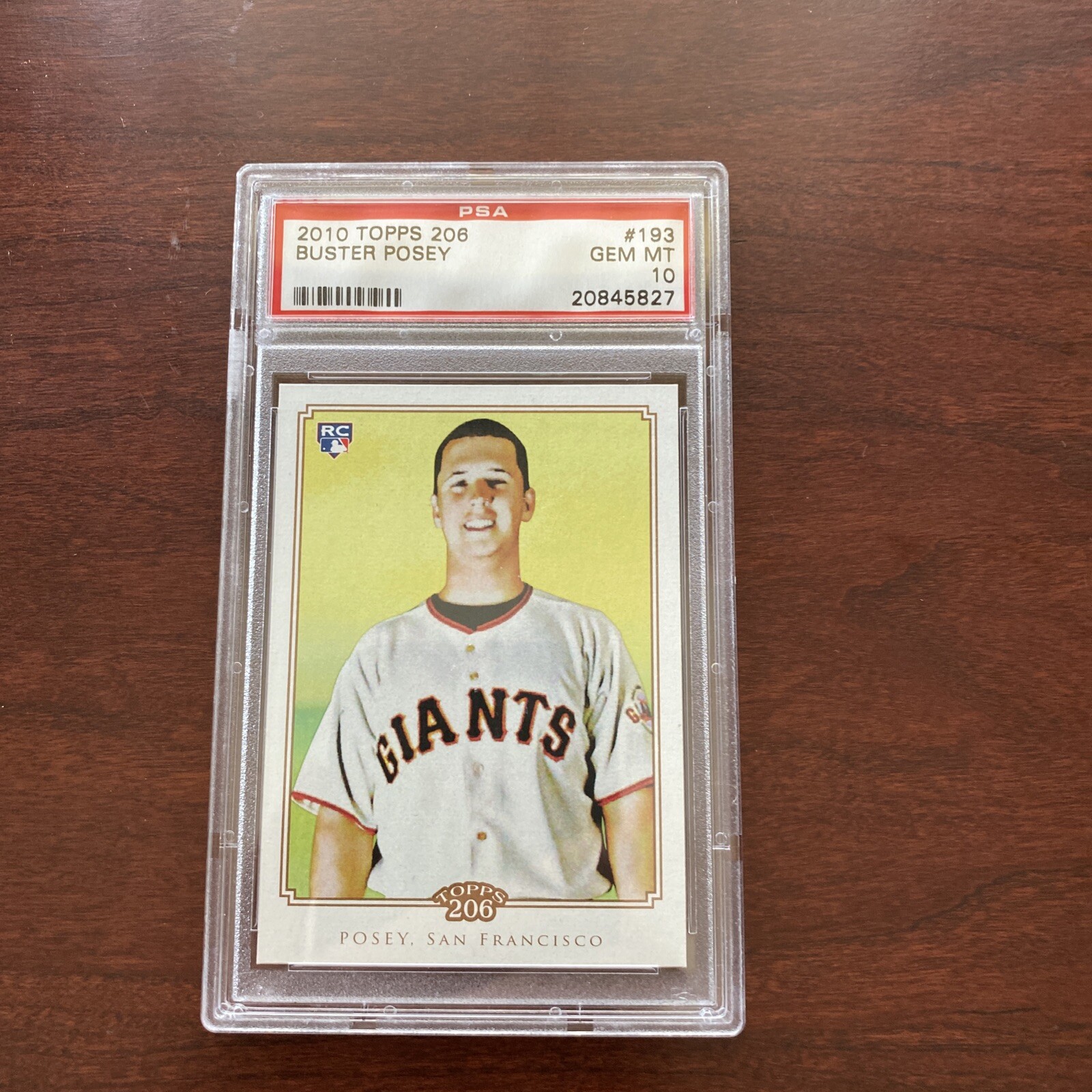 Buster Posey 2010 Topps 206 Rookie Card #193 SF Giants RARE RC PSA 10