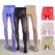 Collant collant uomo lucido ultrasottile silicone massaggio guaina collant calze